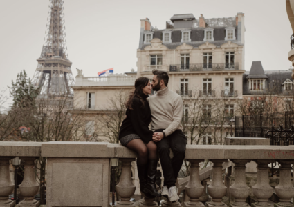 eiffel tower engagement photography
